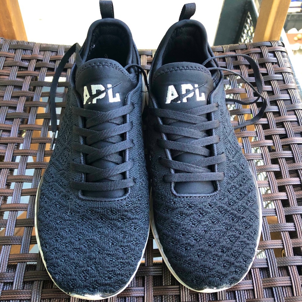Black APL workout shoes